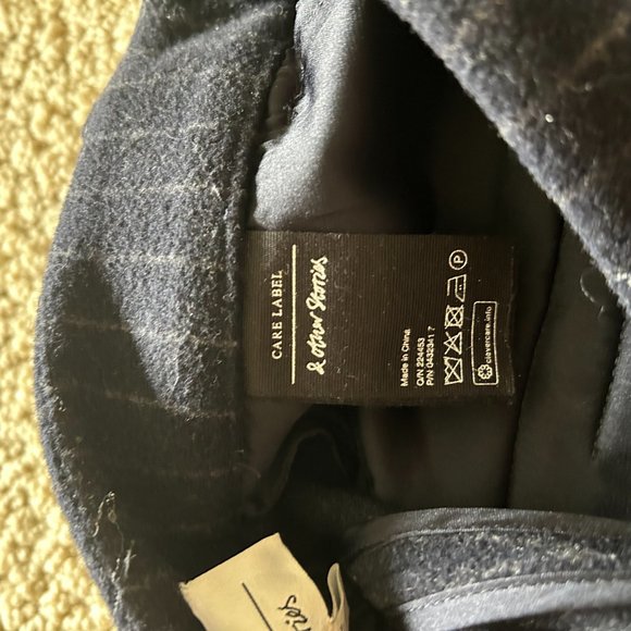 & Other Stories Paris Atelier Wool Blend Wide Leg Striped Pants Size 4 - Picture 5 of 5